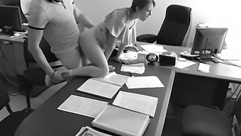 Amateur Boss And Secretary Engage In Quickie Office Sex Filmed With Hidden Camera