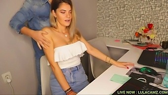Seductive Office Encounter With A Stunning Secretary And Cam Teasery