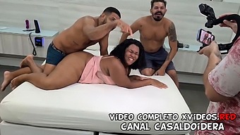 A Young Black Brazilian Woman Engages In Sexual Activity With Her Stepbrother