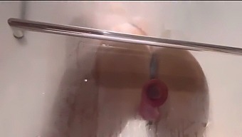 Max Ryan'S Shower Dildo Fucking At Its Best