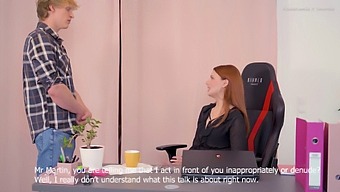 Redhead Secretary Gets Anal Sex From Her Boss In The Office