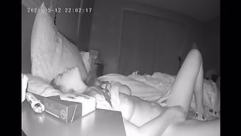 A Reserved Woman Indulges In Self-Pleasure Before Bedtime With A Hidden Camera