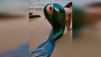 A Stranger Penetrates A Mermaid Vigorously On The Beach, Damaging Her Delicate Anus With Intense Anal Outdoors - Ai Generated Porn