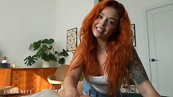 La Pelirroja Sinatra Monroe Quiere Hacer Una Cinta De Sexo Casera Para Su Novio Cornudo.